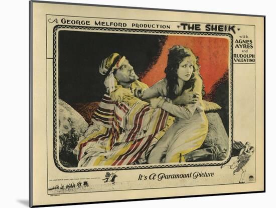 The Sheik, 1921-null-Mounted Art Print