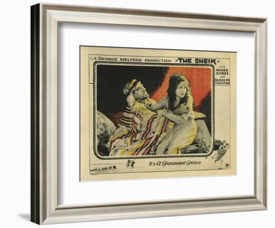 The Sheik, 1921-null-Framed Art Print