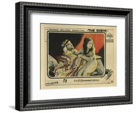 The Sheik, 1921-null-Framed Art Print