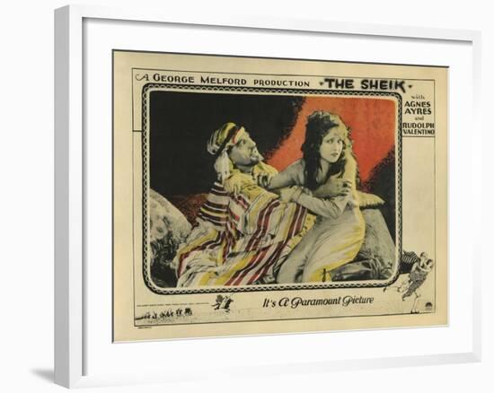 The Sheik, 1921-null-Framed Art Print