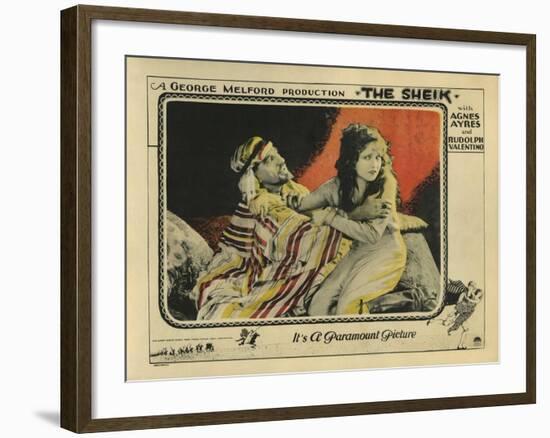 The Sheik, 1921-null-Framed Art Print