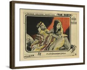 The Sheik, 1921-null-Framed Art Print