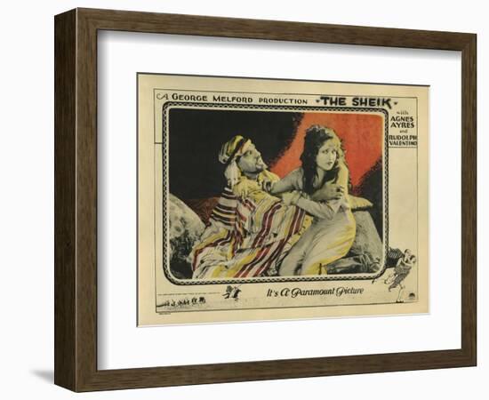 The Sheik, 1921-null-Framed Art Print