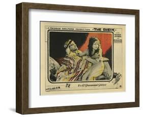 The Sheik, 1921-null-Framed Art Print