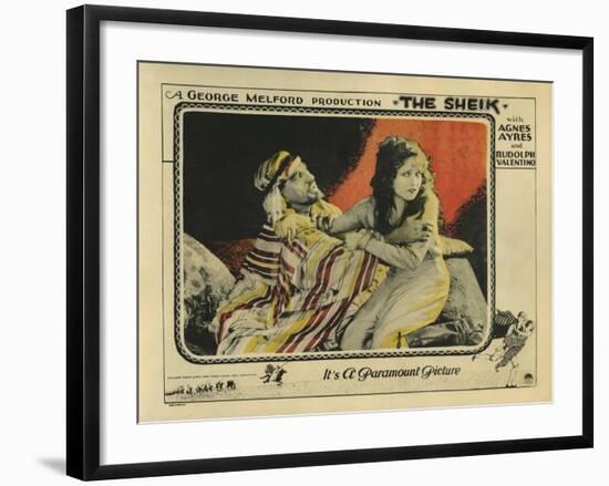 The Sheik, 1921-null-Framed Art Print