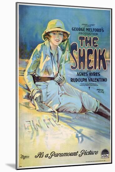 The Sheik, 1921-null-Mounted Giclee Print