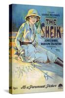 The Sheik Movie Rudolph Valentino Agnes Ayres Poster Print-null-Stretched Canvas