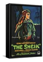 The Sheik Movie Rudolph Valentino Poster Print-null-Framed Stretched Canvas