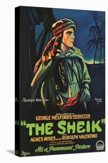 The Sheik Movie Rudolph Valentino Poster Print-null-Stretched Canvas