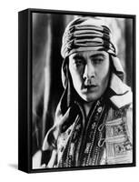 The Sheik, Rudolph Valentino, 1921-null-Framed Stretched Canvas