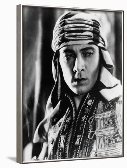 The Sheik, Rudolph Valentino, 1921-null-Framed Photo