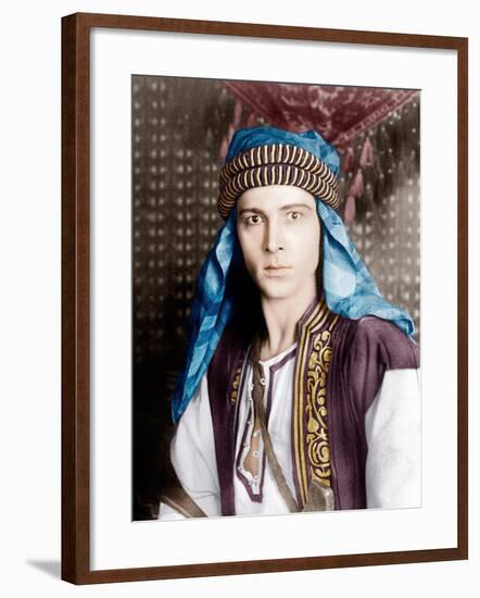 THE SHEIK, Rudolph Valentino, 1921-null-Framed Photo