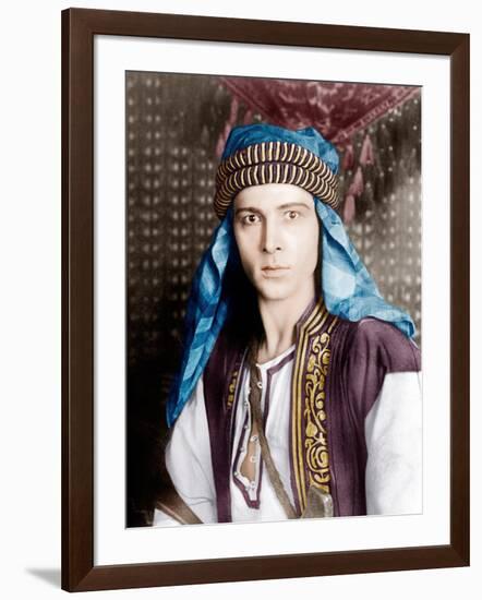 THE SHEIK, Rudolph Valentino, 1921-null-Framed Photo