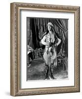 THE SHEIK, Rudolph Valentino, 1921-null-Framed Art Print