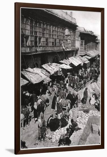 The Sheikh Gazal Market in Ashar, Basra, Iraq, 1925-A Kerim-Framed Giclee Print