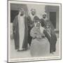 The Sheikh Mubarak of Koweit, His Son, and Three Attendants-null-Mounted Giclee Print