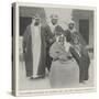 The Sheikh Mubarak of Koweit, His Son, and Three Attendants-null-Stretched Canvas