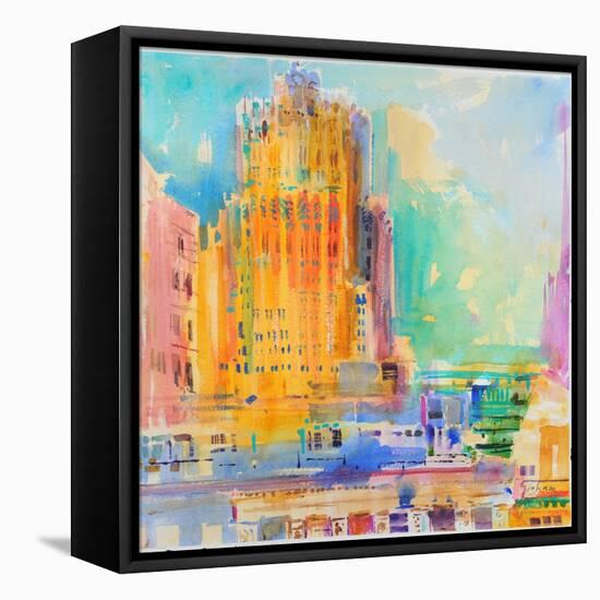 The Shell Building, San Francisco-Peter Graham-Framed Stretched Canvas