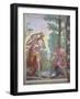 The Shepherd Aminta in Conversation with His Beloved Carol at the Pool-null-Framed Giclee Print