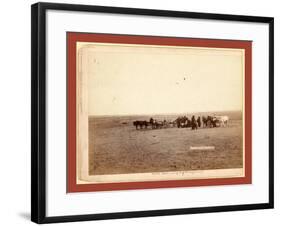 The Shepherd and Flock. on F.E. and M.V. R'Y. in Dakota-John C. H. Grabill-Framed Giclee Print