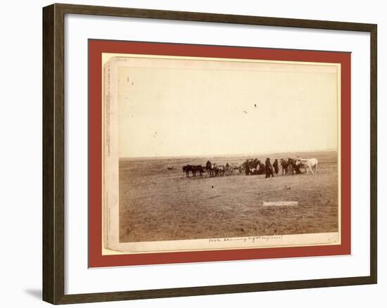 The Shepherd and Flock. on F.E. and M.V. R'Y. in Dakota-John C. H. Grabill-Framed Giclee Print
