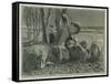 The Shepherd Asleep, 1888-Giovanni Segantini-Framed Stretched Canvas