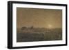 The Shepherd at the Fold by Moonlight-Jean-François Millet-Framed Giclee Print