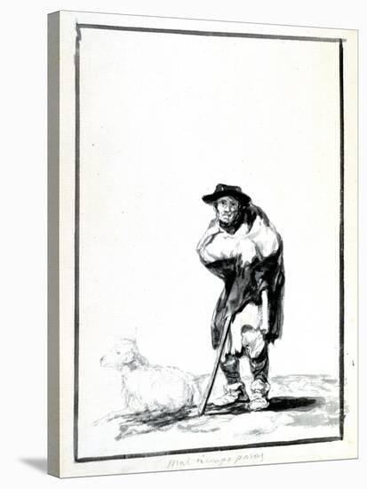 The Shepherd, C1760-1820-Francisco de Goya-Stretched Canvas