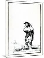The Shepherd, C1760-1820-Francisco de Goya-Mounted Giclee Print