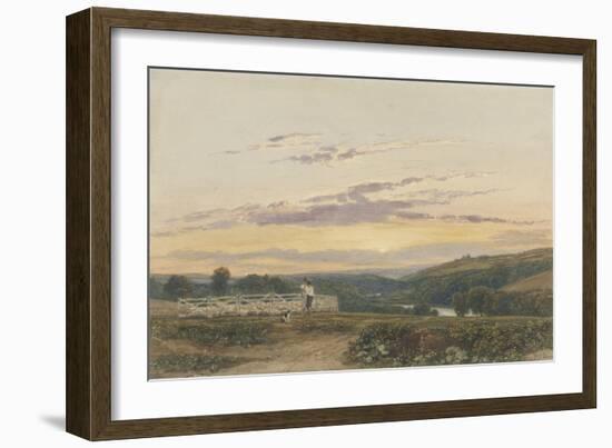 The Shepherd, Evening-Francis Oliver Finch-Framed Giclee Print