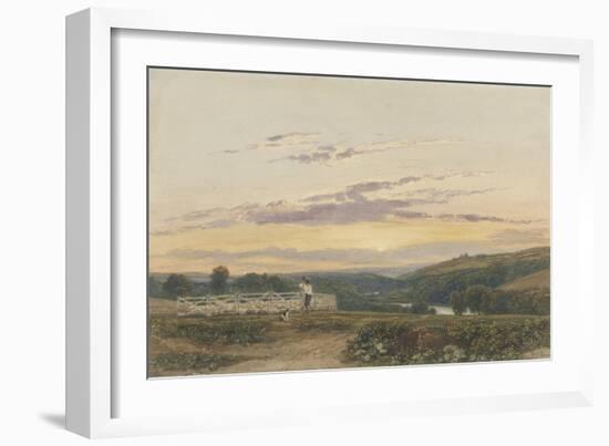 The Shepherd, Evening-Francis Oliver Finch-Framed Giclee Print