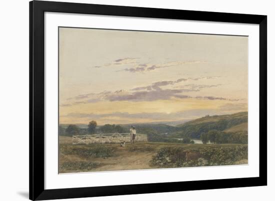 The Shepherd, Evening-Francis Oliver Finch-Framed Giclee Print