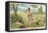 The Shepherd Faustulus Finds Romulus and Remus-null-Framed Stretched Canvas