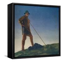 'The Shepherd hears the Guns at Dawn', c1910, (c1932)-William Blamire Young-Framed Stretched Canvas