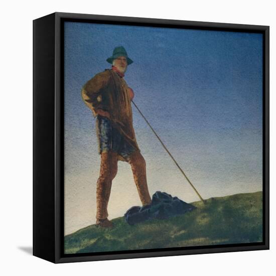 'The Shepherd hears the Guns at Dawn', c1910, (c1932)-William Blamire Young-Framed Stretched Canvas