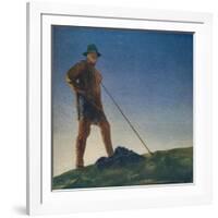 'The Shepherd hears the Guns at Dawn', c1910, (c1932)-William Blamire Young-Framed Giclee Print