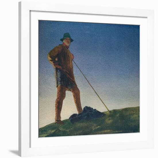 'The Shepherd hears the Guns at Dawn', c1910, (c1932)-William Blamire Young-Framed Giclee Print