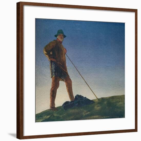 'The Shepherd hears the Guns at Dawn', c1910, (c1932)-William Blamire Young-Framed Giclee Print