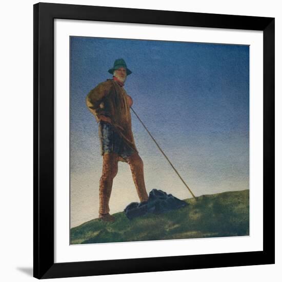 'The Shepherd hears the Guns at Dawn', c1910, (c1932)-William Blamire Young-Framed Giclee Print