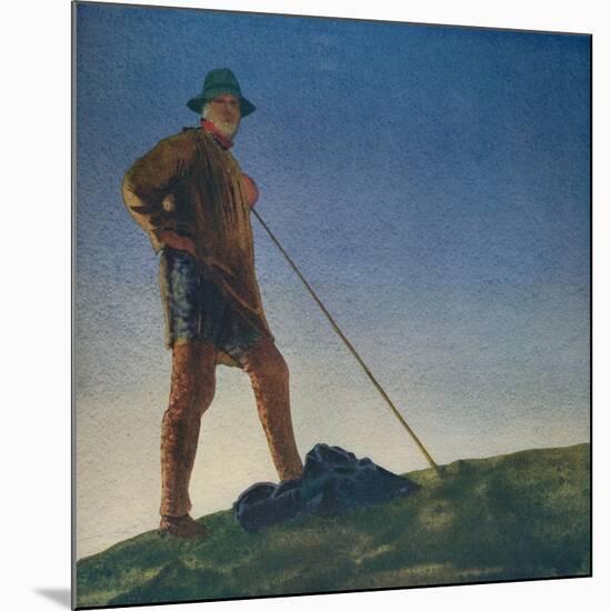 'The Shepherd hears the Guns at Dawn', c1910, (c1932)-William Blamire Young-Mounted Giclee Print