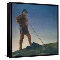 'The Shepherd hears the Guns at Dawn', c1910, (c1932)-William Blamire Young-Framed Stretched Canvas