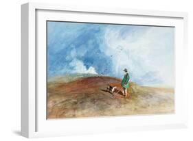 The Shepherd on the Hill, 1831-John Sell Cotman-Framed Giclee Print