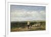 The Shepherd, Return of the Flock, 1850 (Oil on Board)-David Cox-Framed Giclee Print