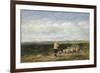 The Shepherd, Return of the Flock, 1850 (Oil on Board)-David Cox-Framed Giclee Print