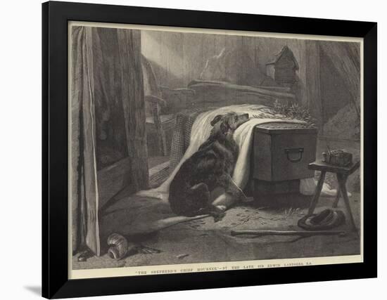 The Shepherd's Chief Mourner-Edwin Landseer-Framed Premium Giclee Print