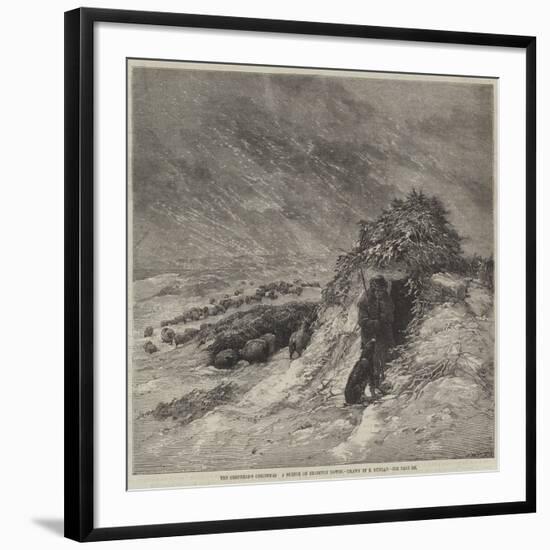 The Shepherd's Christmas, a Sketch on Brighton Downs-Edward Duncan-Framed Giclee Print