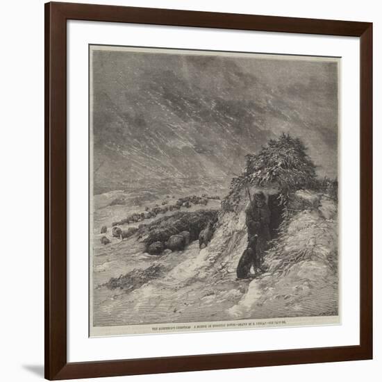 The Shepherd's Christmas, a Sketch on Brighton Downs-Edward Duncan-Framed Giclee Print