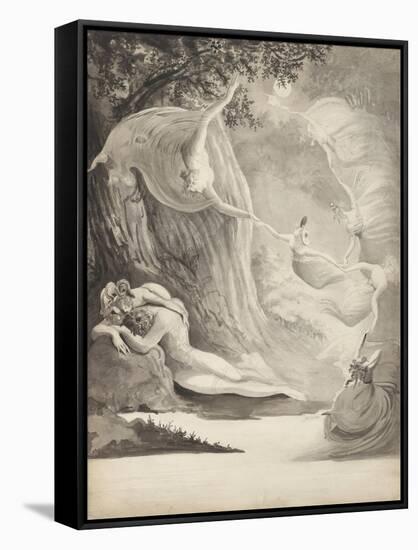 The Shepherd's Dream, C.1820-Lady Georgina North-Framed Stretched Canvas