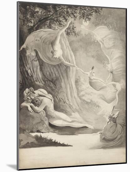 The Shepherd's Dream, C.1820-Lady Georgina North-Mounted Giclee Print