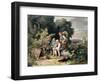 The Shepherd's Family, 1837-Ludwig Richter-Framed Giclee Print